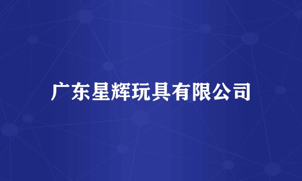 广东星辉玩具有限公司