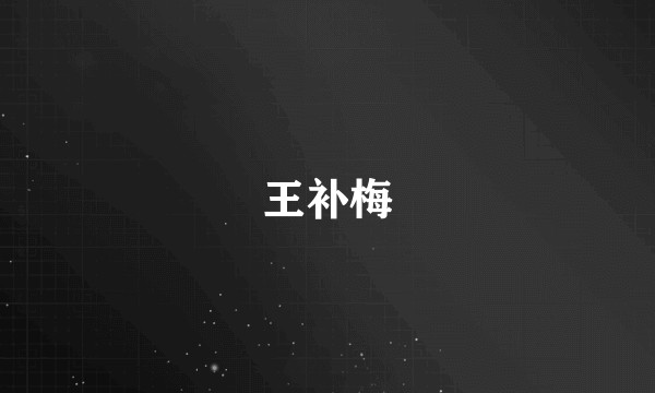 王补梅