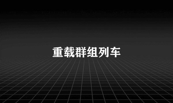 重载群组列车