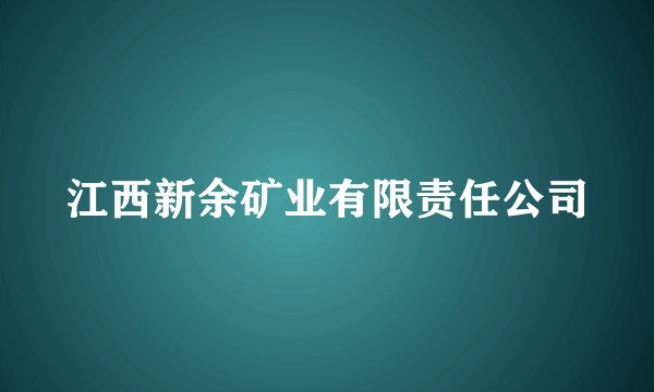 江西新余矿业有限责任公司