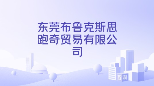 东莞布鲁克斯思跑奇贸易有限公司