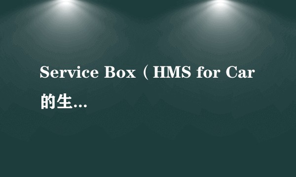 Service Box（HMS for Car的生态聚合平台）