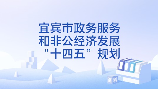宜宾市政务服务和非公经济发展“十四五”规划