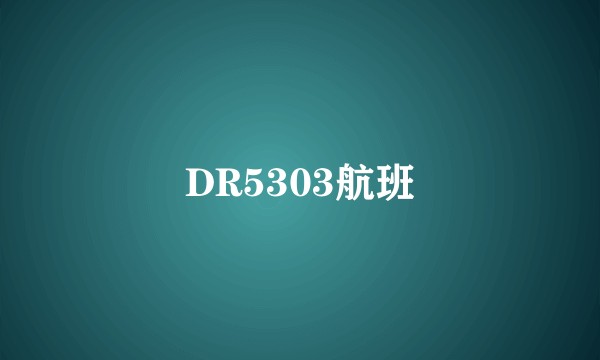 DR5303航班