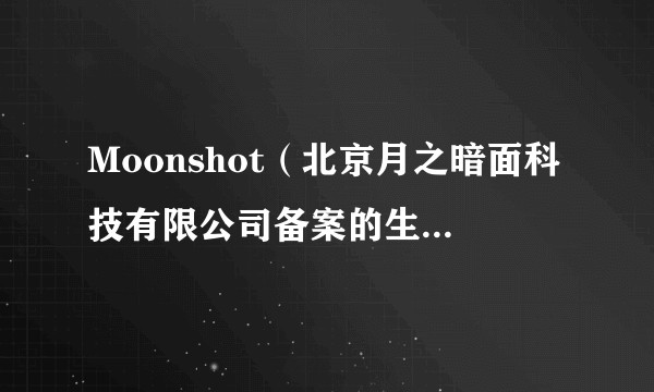 Moonshot（北京月之暗面科技有限公司备案的生成式人工智能服务）