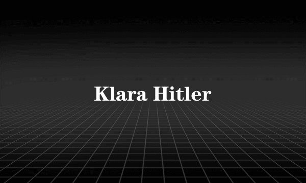 Klara Hitler