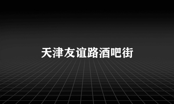 天津友谊路酒吧街