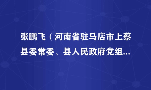 张鹏飞（河南省驻马店市上蔡县委常委、县人民政府党组成员、副县长）