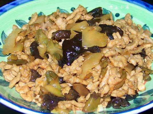 家常菜：榨菜肉丝