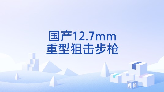 国产12.7mm重型狙击步枪