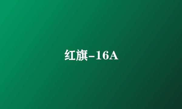 红旗-16A