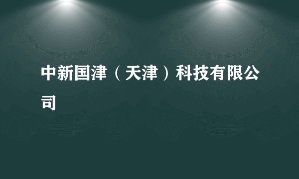 中新国津（天津）科技有限公司