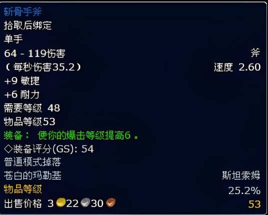 斩骨手斧