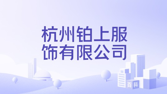 杭州铂上服饰有限公司