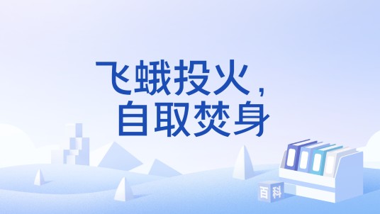 飞蛾投火，自取焚身