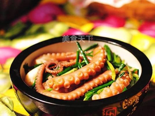 章鱼须炒韭菜