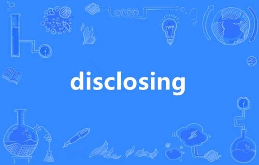 disclosing