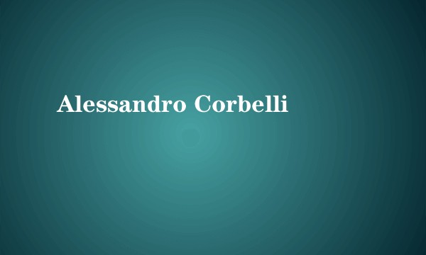 Alessandro Corbelli