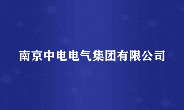 南京中电电气集团有限公司