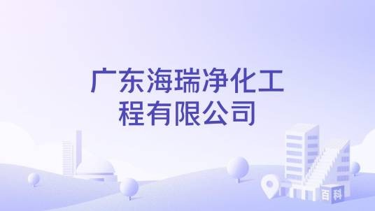 广东海瑞净化工程有限公司