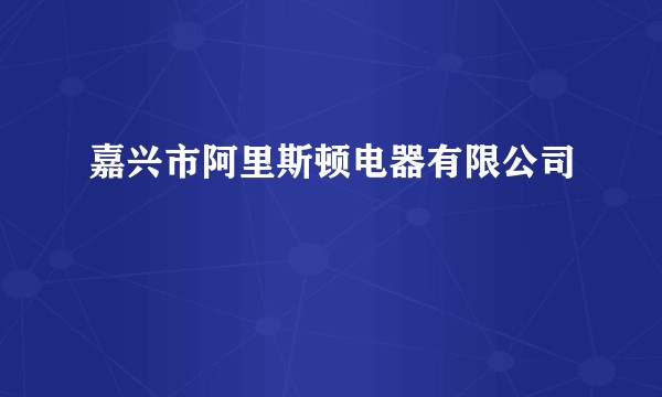 嘉兴市阿里斯顿电器有限公司