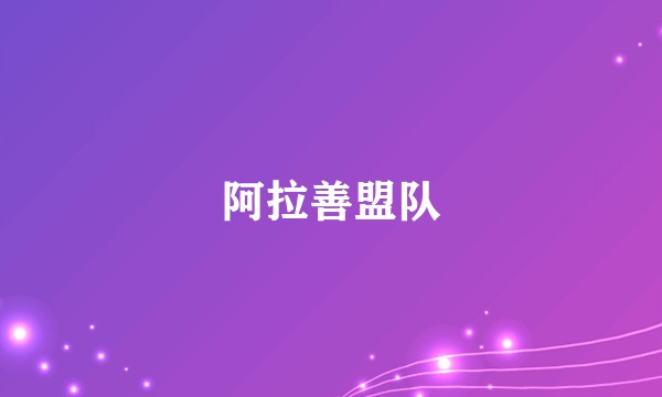 阿拉善盟队