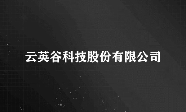 云英谷科技股份有限公司