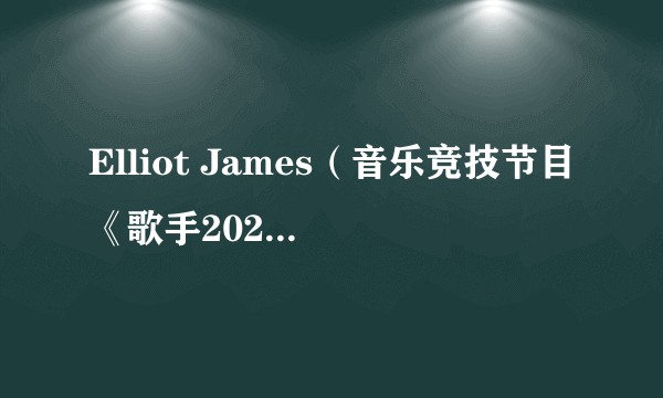 Elliot James(音乐竞技节目《歌手2026》的补位歌手)