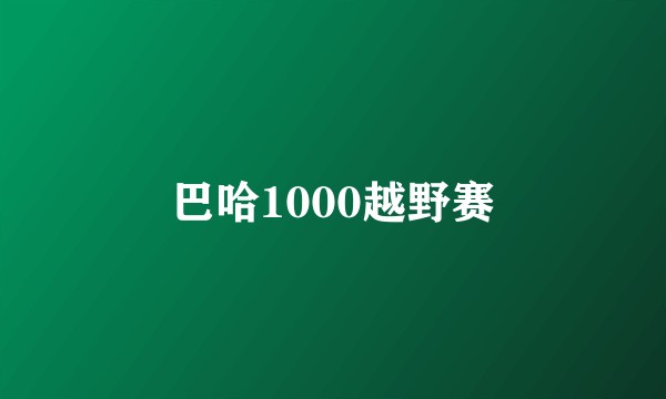 巴哈1000越野赛