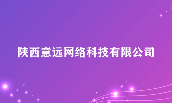 陕西意远网络科技有限公司