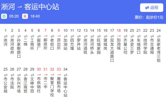 随州公交2路