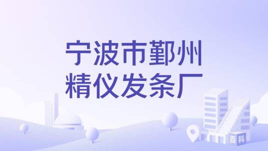 宁波市鄞州精仪发条厂