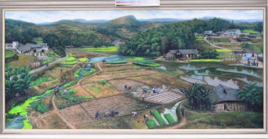 我的家乡（张军油画作品）