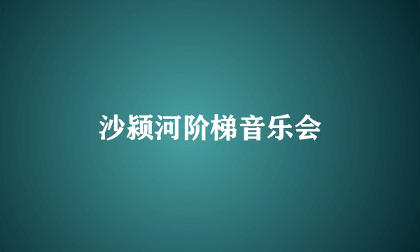 沙颍河阶梯音乐会