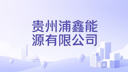 贵州浦鑫能源有限公司