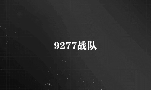 9277战队
