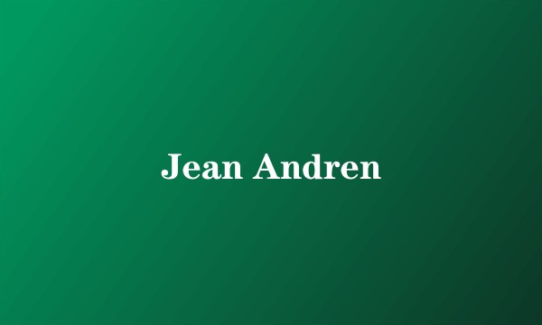 Jean Andren