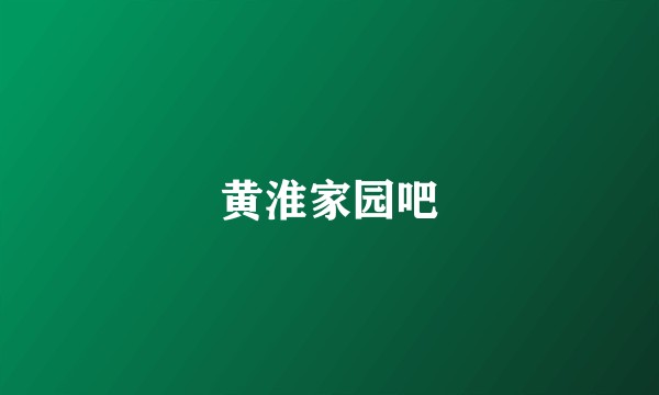 黄淮家园吧