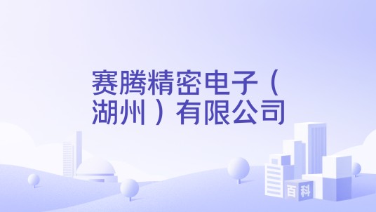 赛腾精密电子（湖州）有限公司