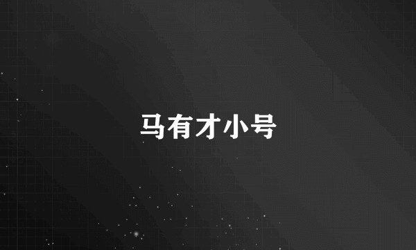马有才小号