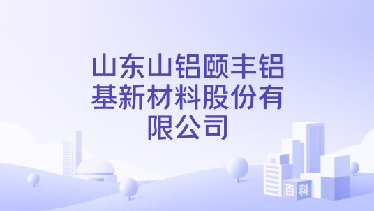 山东山铝颐丰铝基新材料股份有限公司