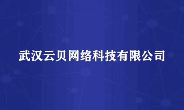 武汉云贝网络科技有限公司