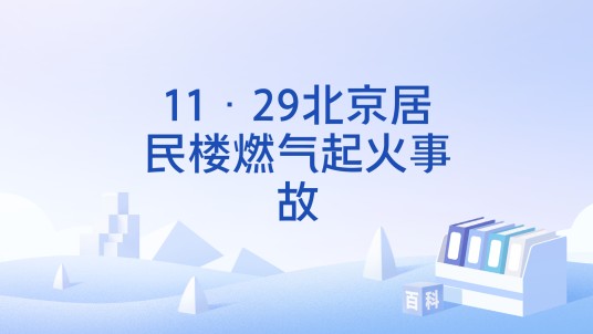 11·29北京居民楼燃气起火事故