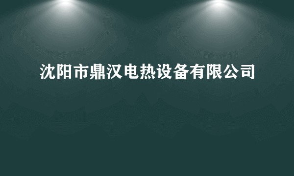 沈阳市鼎汉电热设备有限公司