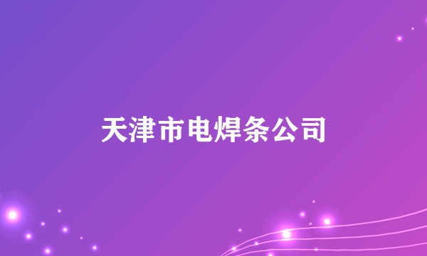 天津市电焊条公司