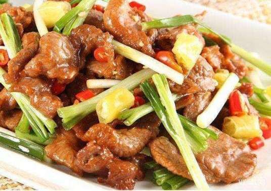 香葱爆牛肉