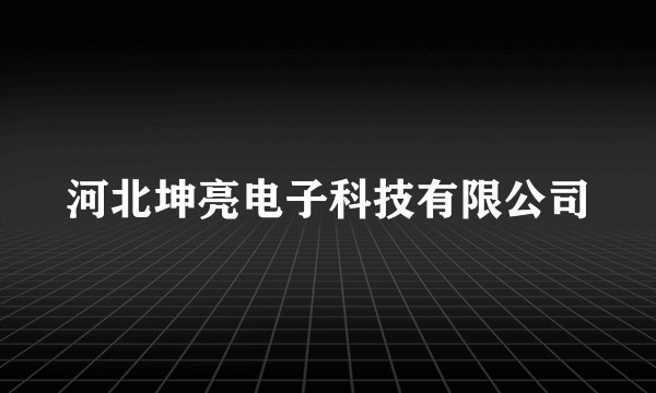 河北坤亮电子科技有限公司