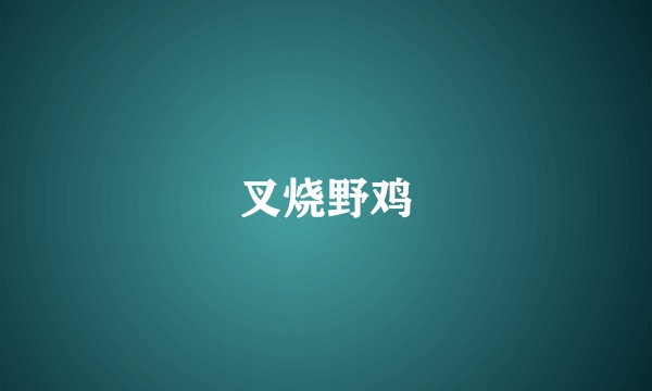 叉烧野鸡