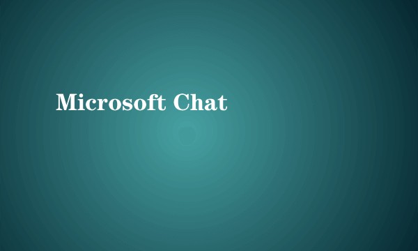 Microsoft Chat