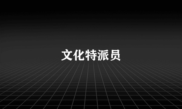文化特派员